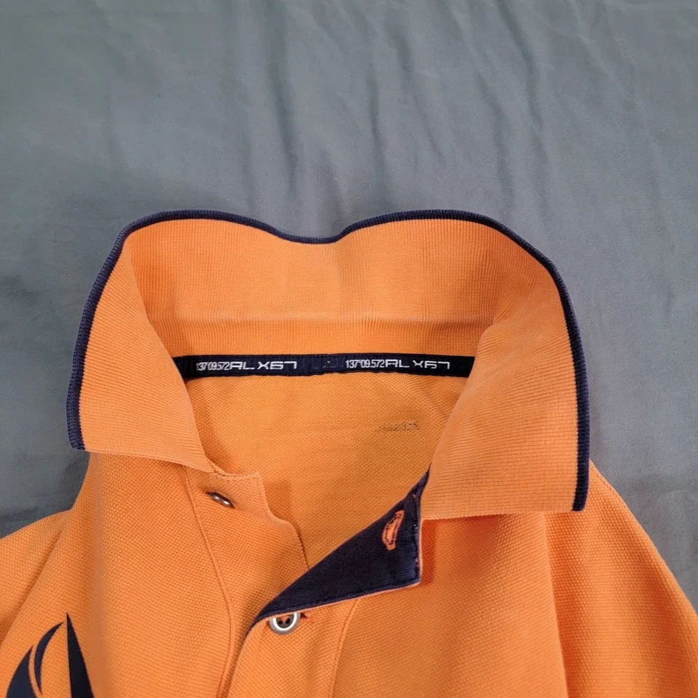 RLX Ralph Lauren Polo Men's Medium Orange Big Pony US Offshore Racing Sailing